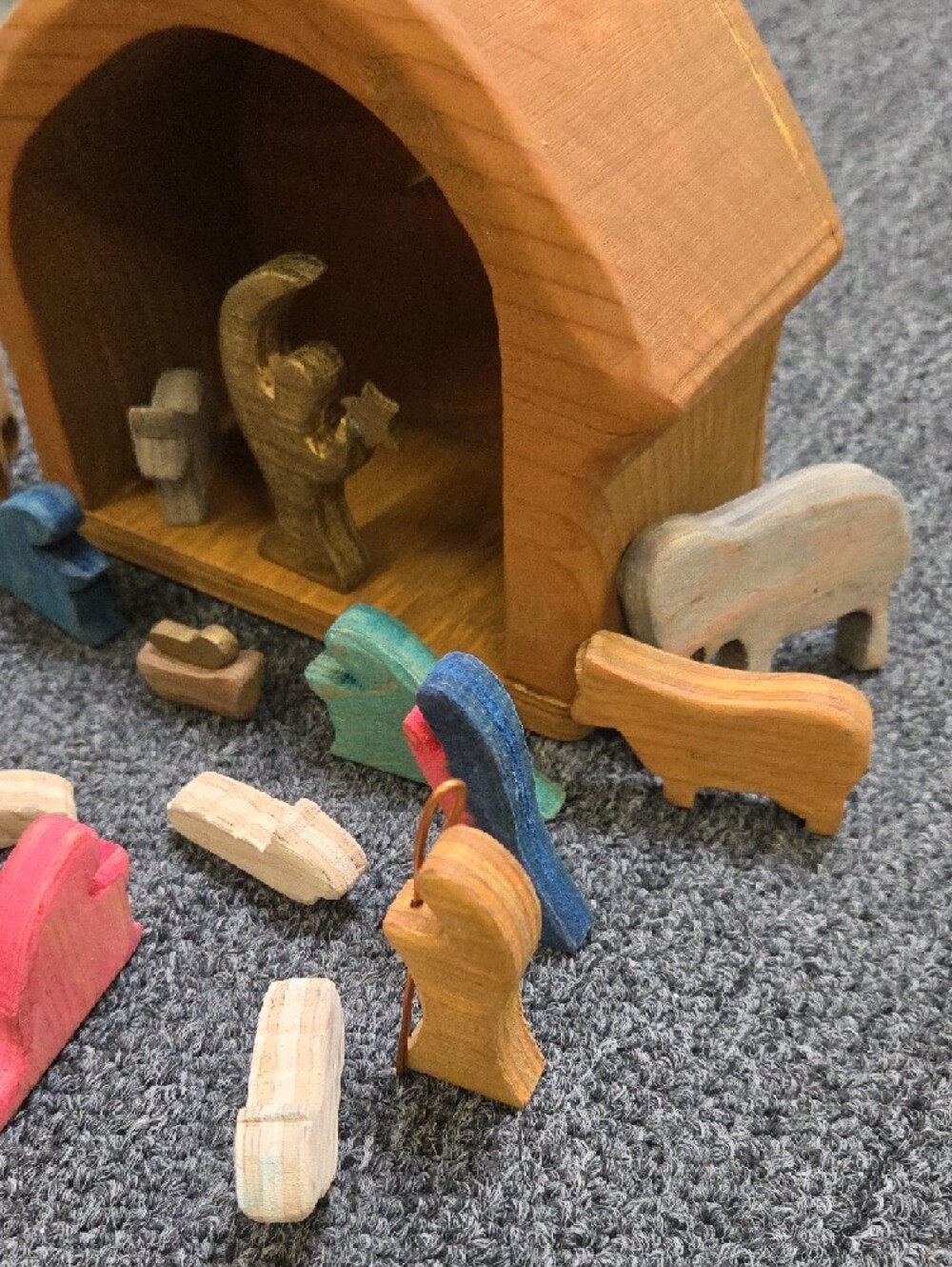 Wooden Nativity Playset - Multicolor Kids Toy - Picture 2 of 10
